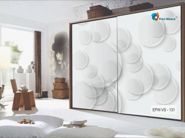 3D Desenli Gardırop Kapağı Baskısı