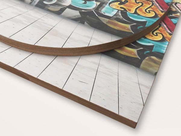 Ahşap Panel Üzerine Grafiti Baskı